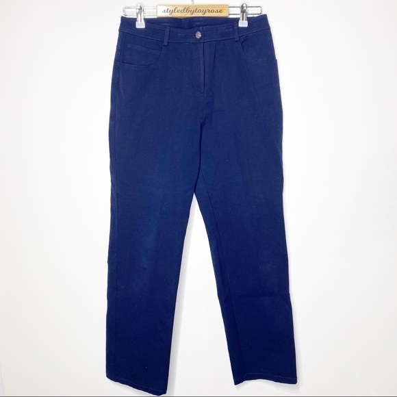 st john straight leg pants in navy